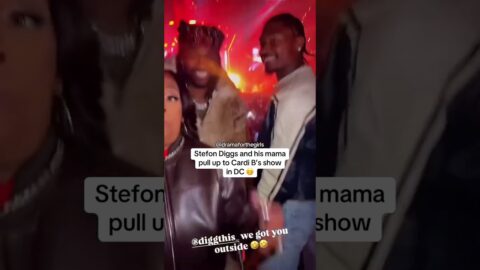 Stefon Diggs Missing Cardi B? The Free Agent Pulls Up To Her Tour With His Mama #celebrity #rap